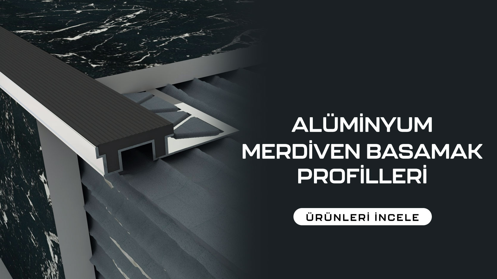 Alüminyum Merdiven Basamak Profilleri